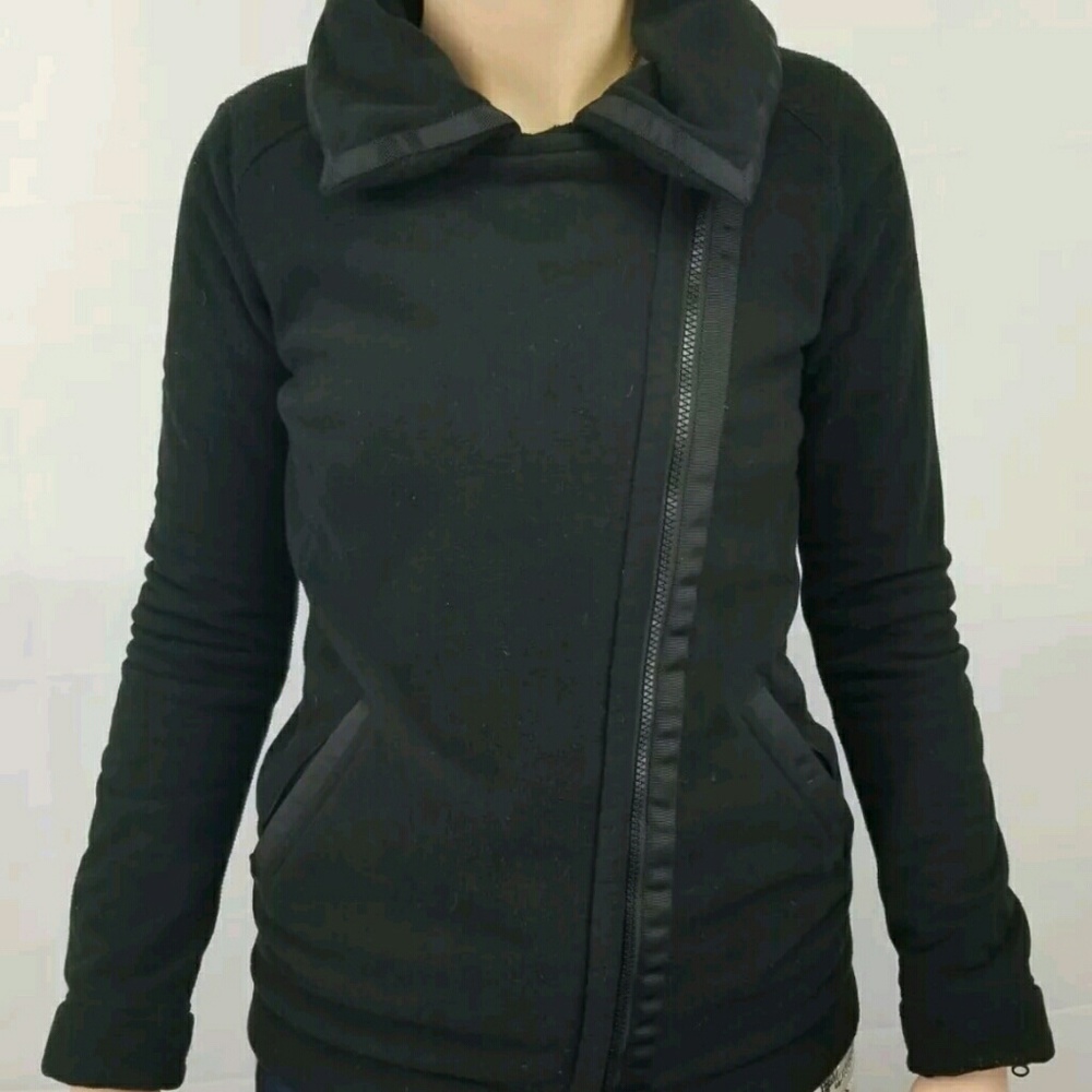 Lululemon Athletica Fleece Moto Jacket Size 4